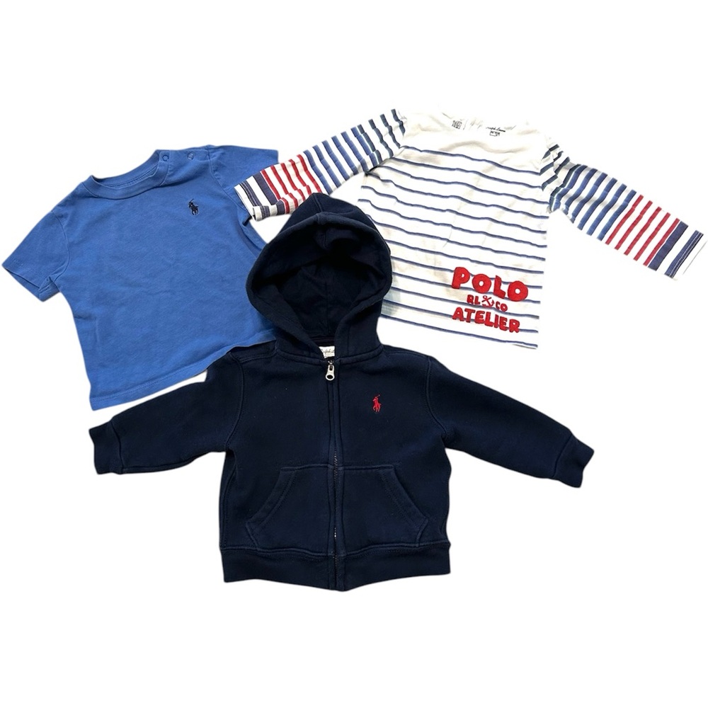 3-Piece Ralph Lauren 9 month Baby Top Bundle